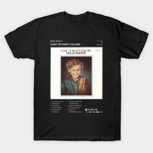 Dolly Parton - Coat Of Many Colors Tracklist Album T-Shirt